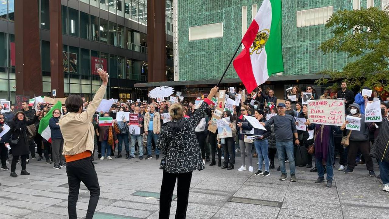 Opnieuw protest in binnenstad tegen Iraans regime