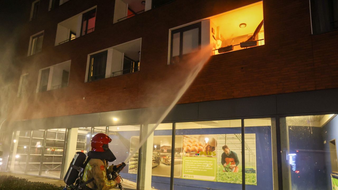 Brand op balkon van appartement in Eindhoven