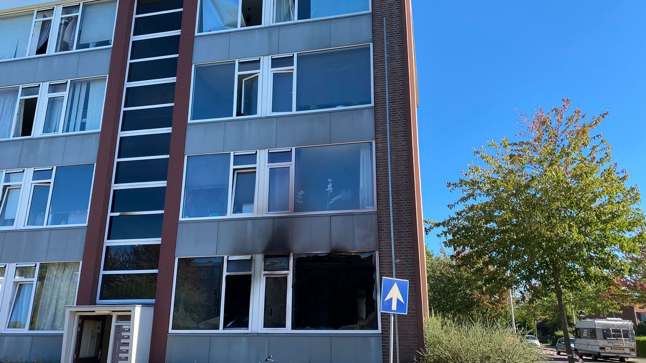 Brand in appartement, politie houdt verdachte aan
