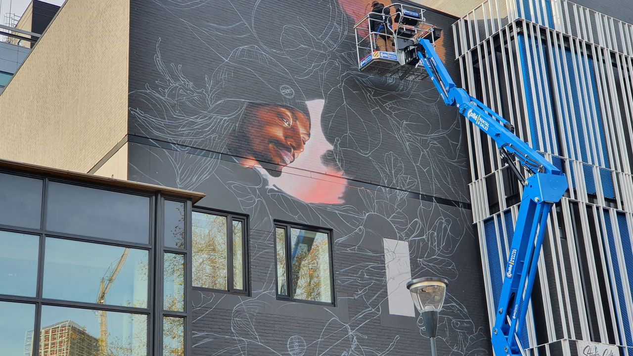 Fresku inspireert nieuwe muurschildering CKE-gebouw
