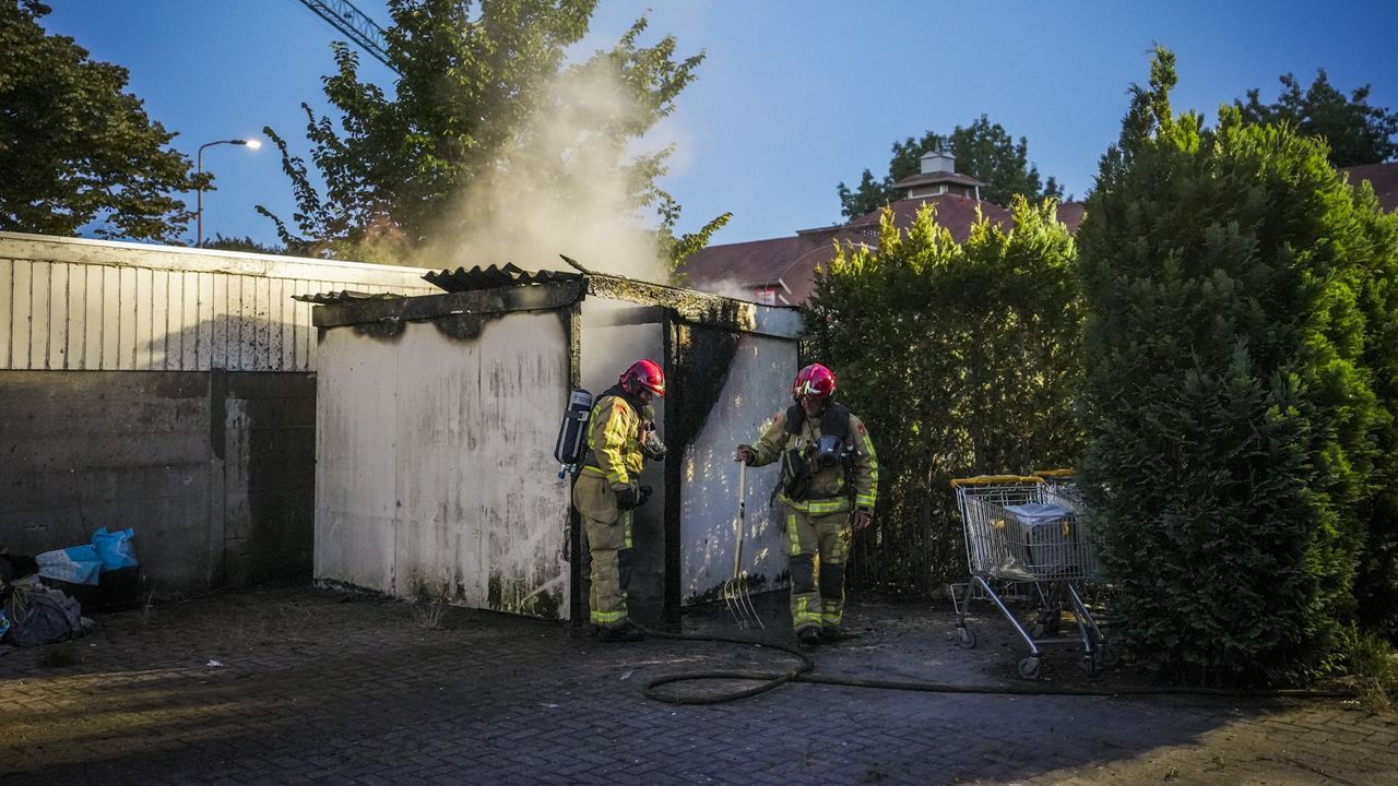 Schuur uitgebrand in Eindhoven, een persoon aangehouden