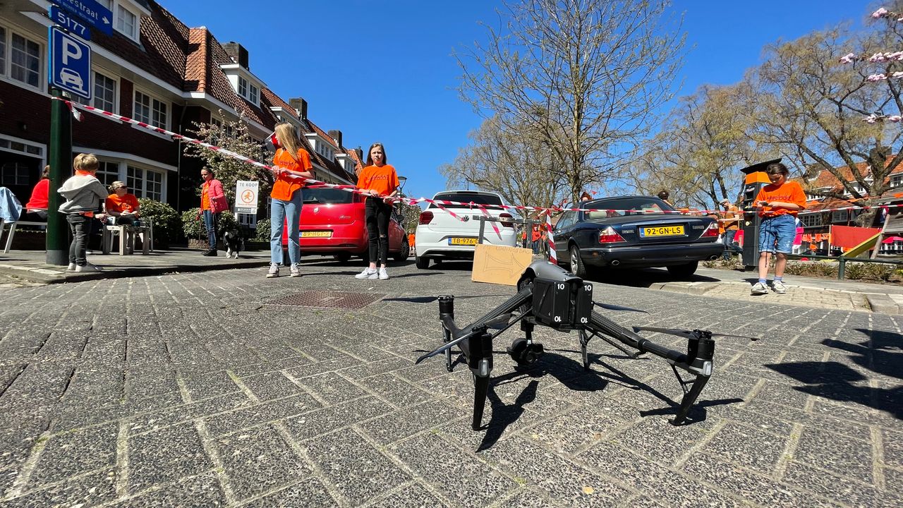 Drone brengt Eindhovense bevolking beetje dichter bij de koning