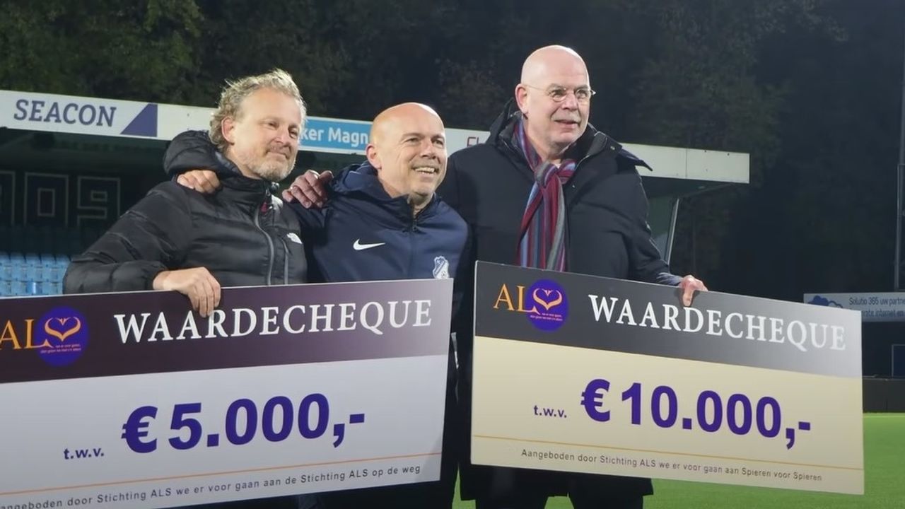 Jan Louwers Stadion voor een avond in het teken van spierziekte ALS