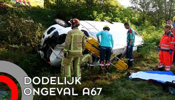 Chauffeur overleden bij ongeval A67